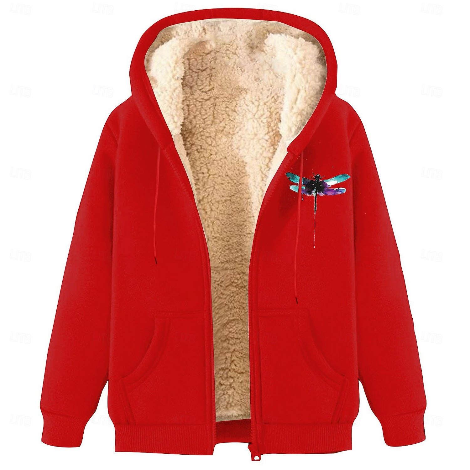 Herr Huvtröja med dragkedja Fleece-jacka Huvtröja i fleece Aprikos Svart Vin Rubinrött Blå Huva Slät Grafiska tryck Dragkedja Ficka Sport & Utomhus Ledigt Dagligen Polyester Streetwear Ledigt Höst 2026 - $24.99 –P2