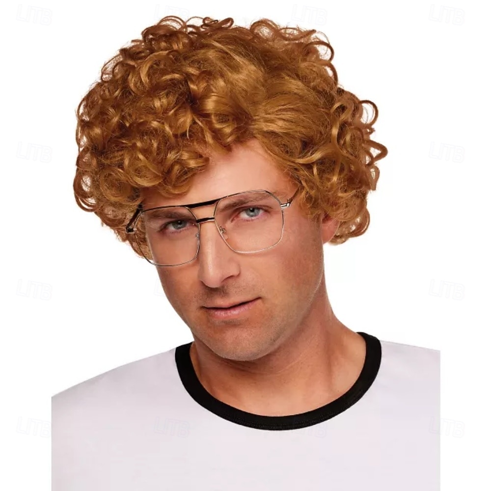 brun lockig peruk halloween cosplay partyperuker (endast peruker) 2026 - E£1304.6 –P1