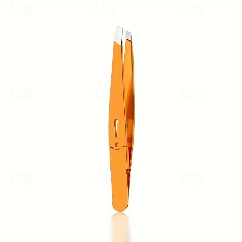 1 stk. presisjonspincett for øyenbryn og ansiktshår, slitesterk hårfjerningspinsett i rustfritt stål for napping av skjegg og bryn, essensielt skjønnhetsverktøy for daglig stell 2026 - $7.49 –P10