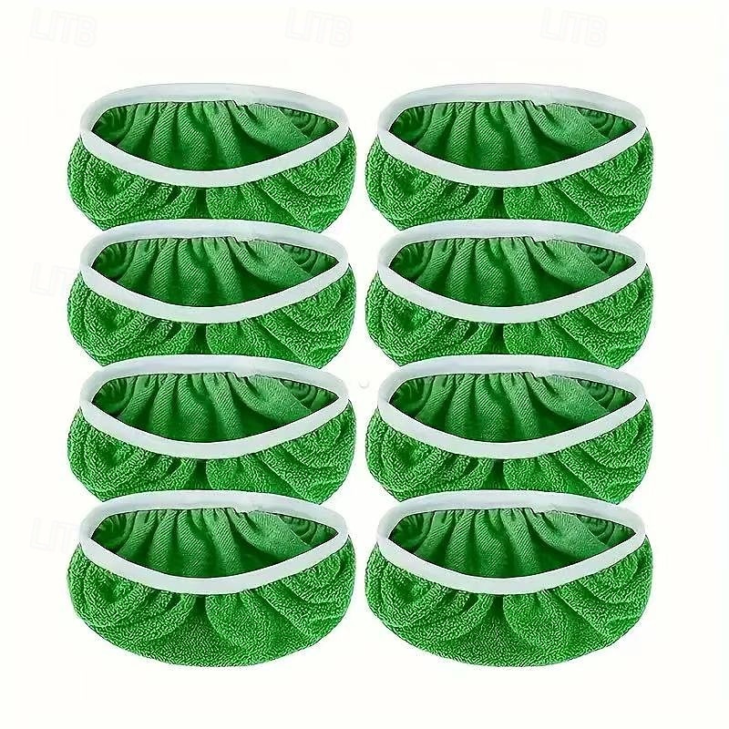 8pcs Washable Mop Replacement Pads for Flat Mops(Mop Not Included), Durable Reusable Mop Heads for Dry and Wet Use, Easy to Clean, Cleaning Supplies, Back to School Essentials 2025 - $11.99 –P8