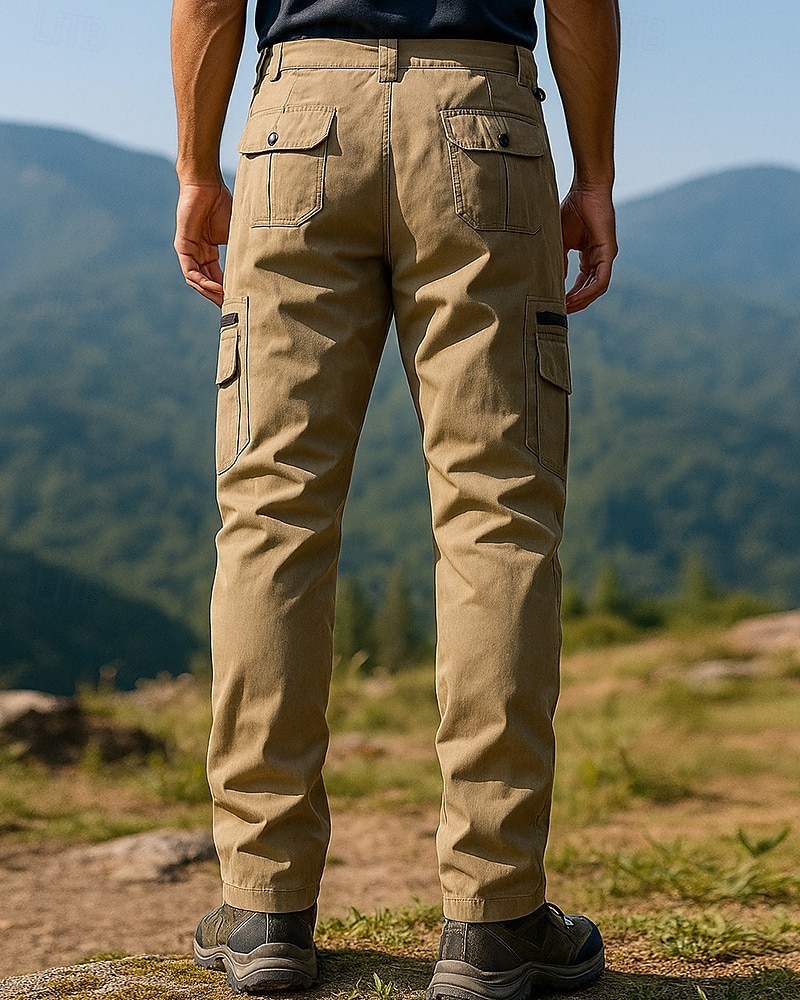 Herren Cargohosen Wanderhosen Außen Normale Passform Wasserdicht Winddicht Leicht Unterteile Tasche Schwarz Grün Baumwolle Camping / Wandern Laufen S M L XL XXL 2025 - $34.99 –P2