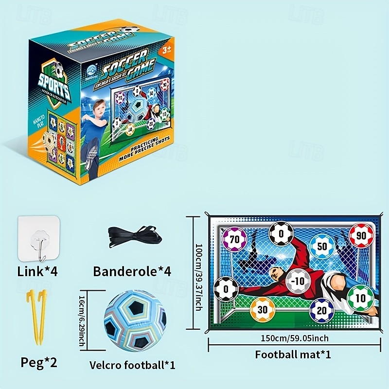 ensemble de jeu de ballon de football pour les jeunes &adultes - tapis d'entraînement de football intérieur/extérieur en polyester durable jaune - comprend 6 ballons avec numéros, idéal pour s'amuser de 2025 ? $38.99 –P5