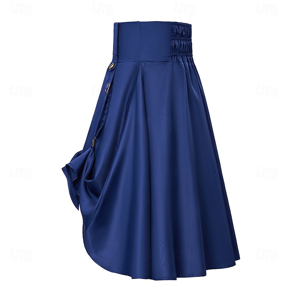 Retro / vintage Medieval Renascentist Lung Fustă Pentru femei Halloween Mascaradă Tematica Târgul Renașterii Festival Adulți Fustă 2025 - $72.99 –P14