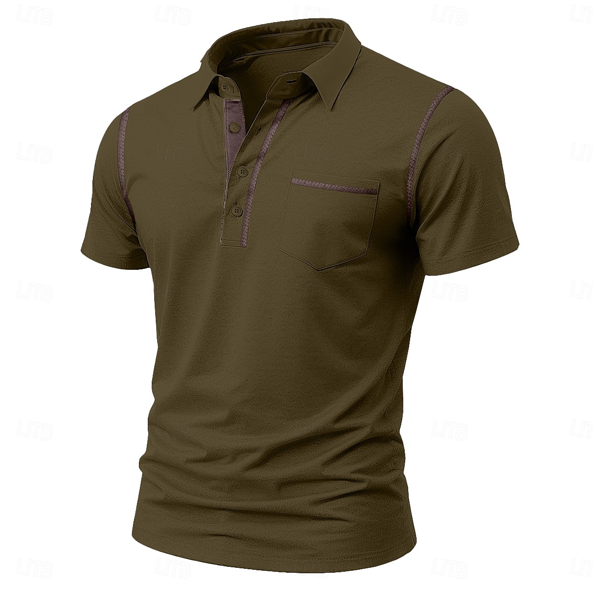 Homens Camisa polo de mistura de algodão Camisa de golfe Casual Esportes Clássico Manga Curta Moda Legal Bloco de cor Bolsos Botões Verão Primavera Primavera & Outono Fino Branco Camisa polo de de 2026 por $20.99 –P11