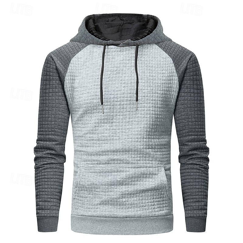 Bărbați Hanorac cu Glugă Caisă Negru Gri Deschis Gri Închis Gri Capișon Simplu Peteci Casual Zilnic Sporturi & Exterior Șic Stradă Misto Designer Primăvara & toamnă Îmbrăcăminte Hanorace hanorace 2026 - $24.99 –P4