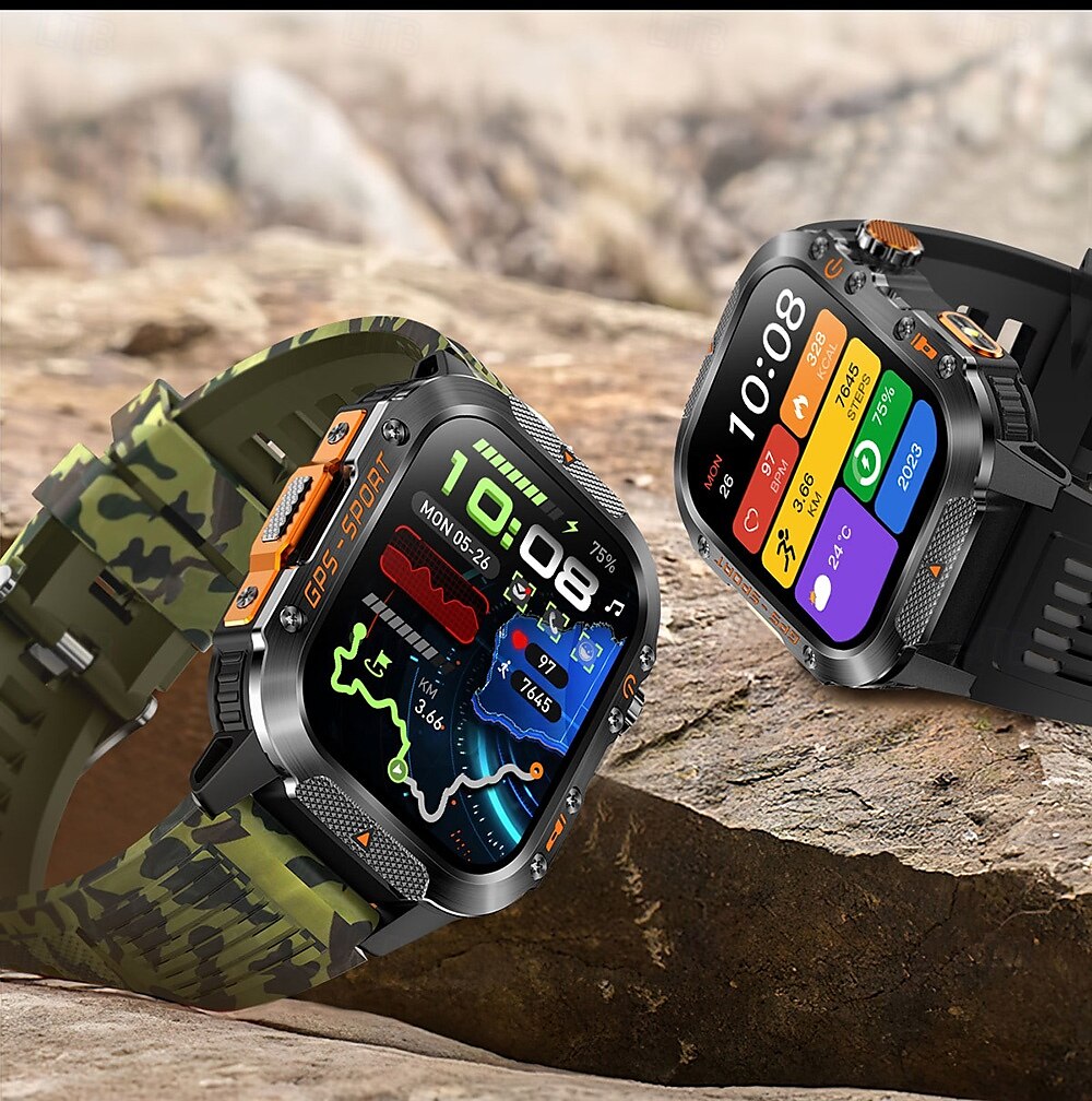 New Imosi GPS Smart Watch 2.01 Ultra HD Display Built-in GPS & Compass Make/Receive Phone Calls Smartwatch 540mAh Battery 3ATM Waterproof 2025 - $51.99 –P20
