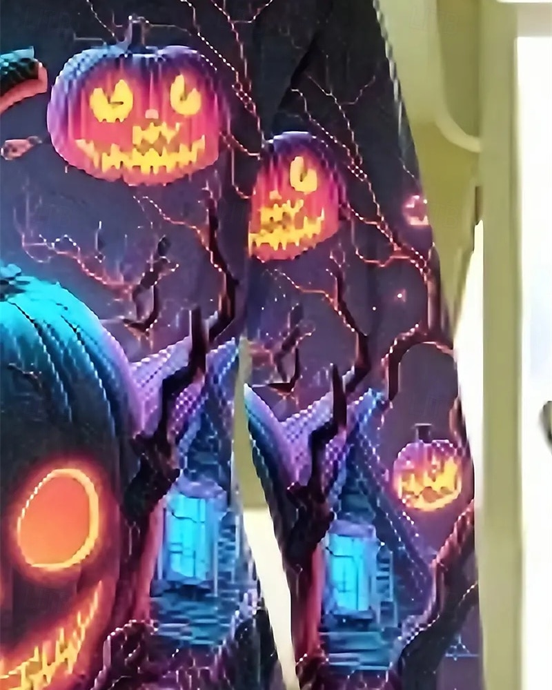 Halloween Pojkar 3D Pumpa T-shirt Långärmad Vår Höst Mode Grundläggande Barn 4-12 år Rund hals Utomhus Ledigt Dagligen Normal 2025 - $13.99 –P4
