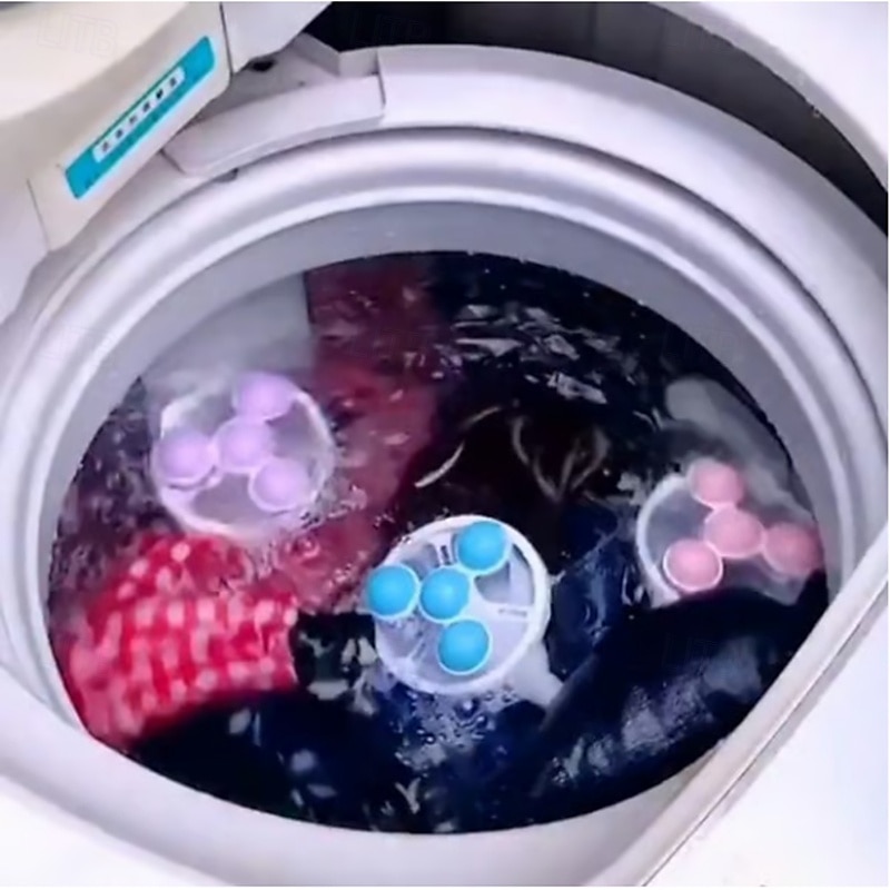 2025年 洗濯機用フローティングヘアフィルターメッシュ除去3個、再利用可能な糸くずキャッチャーバッグ、ペットの毛トラップネット、洗濯ヘアフィルタークリーナー  コレクション – $13.99 –P6