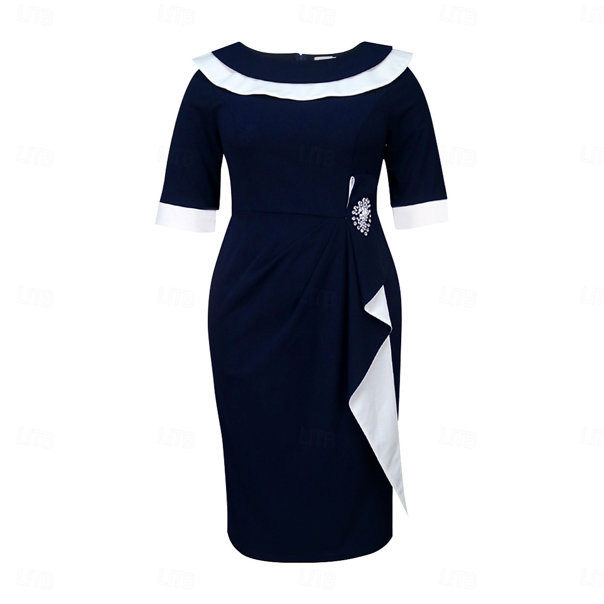Retro Vintage 1950s 1960s Midi Pencil Dress Plus Size Fancy Dress Women's Formal Office / Career Party & Evening Adults Dress Spring & Summer 2026 - $47.99 –P1