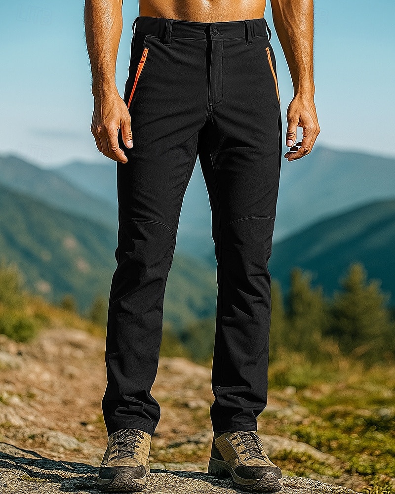 Herren Wanderhosen Regenhose zum Wandern Außen Normale Passform Wasserdicht Winddicht Leicht Unterteile Tasche Schwarz Armeegrün Camping / Wandern Laufen S M L XL XXL 2025 - $19.99 –P6