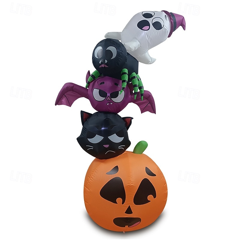 180 cm-es felfújható halloweeni szellem, denevér és tök 2025 - $106.99 –P4