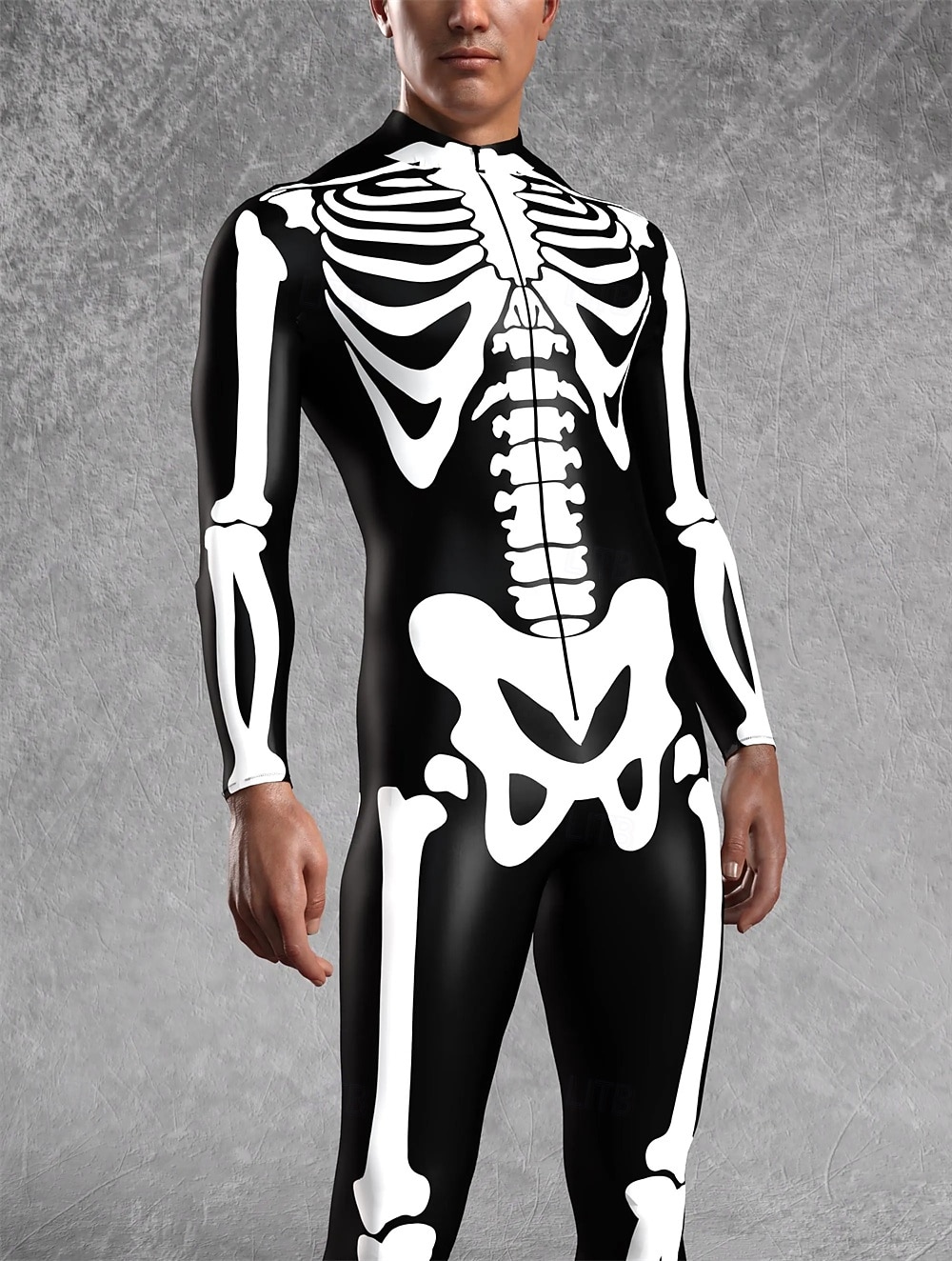 Karnawał 2026 Body Kostiumy dla par na Halloween Kombinezon zakrywający całe ciało Szkielet Straszny Kostium Doroślu Dla dzieci Wszystko Halloween Karnawał Dzień Zmarłych Kij Impreza Spektakl Łatwe 2026 - $41.99 –P12