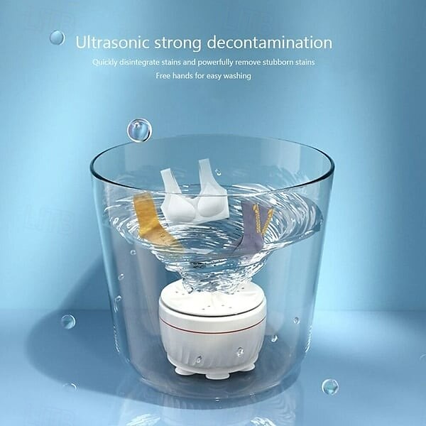 Mini lavatrice e lavastoviglie portatile automatica piccola turbo centrifuga lavatrice per calzini biancheria intima contenitore per borotalco comodo compatto aiutante per il bucato del 2025 a $16.99 –P7
