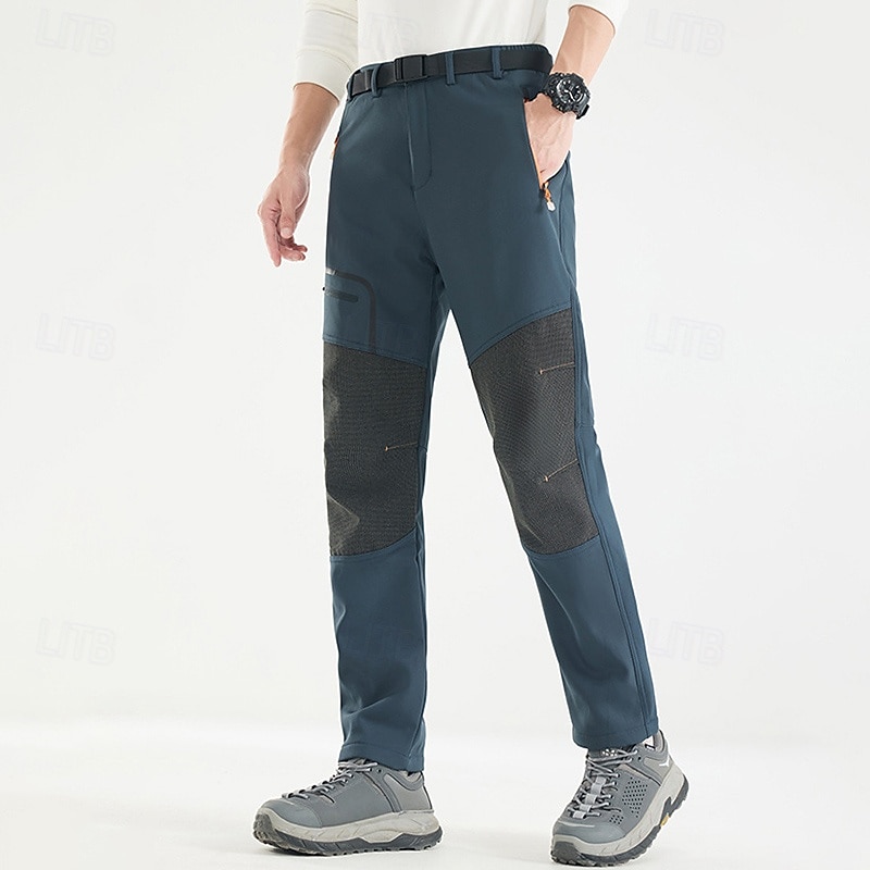 Hombre Pantalones cargo Pantalones para senderismo Pantalones de lluvia para senderismo Invierno Al aire libre Ajuste regular Impermeable Resistente al Viento Prendas de abajo Bolsillo Negro Verde 2025 - $35.99 –P5