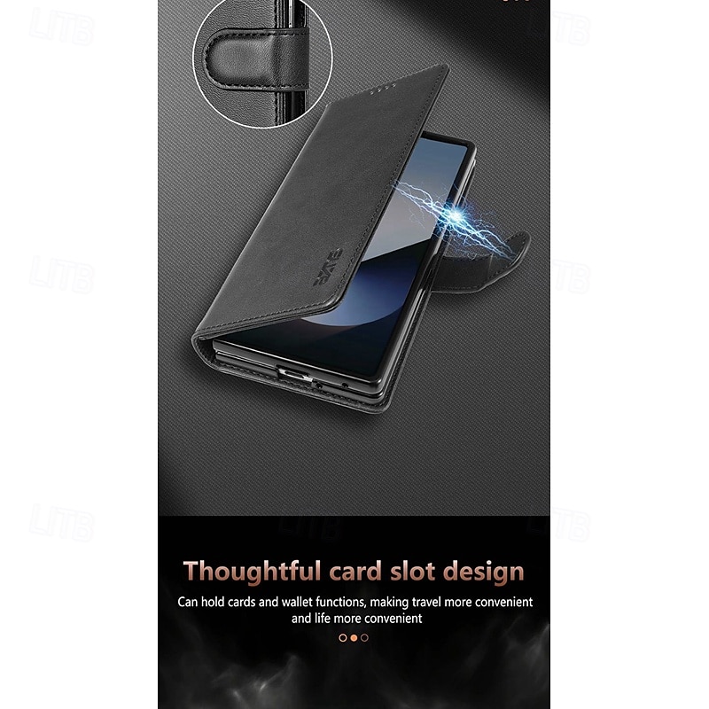 телефон Кейс для Назначение SSamsung Galaxy Z-образный сгиб 7 Z-сгиб 6 Z Fold 5 Z Fold 4 Кошелек для карт Откидная подножка Разъем для карты Защита от удара Ретро ТПУ Кожа PU 2025 - $13.99 –P3