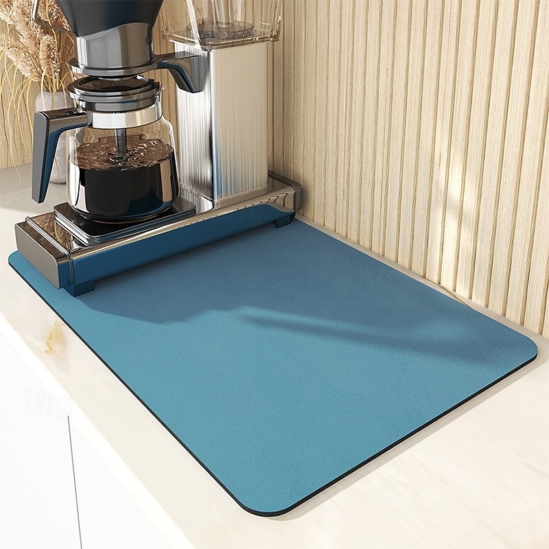 Superabsorberende afdruipmat voor de keuken, bekermat, droogt snel, antislip, gemakkelijk schoon te maken, beschermt het aanrechtblad tegen water, hitte en morsen. 2026 - $11.99 –P12
