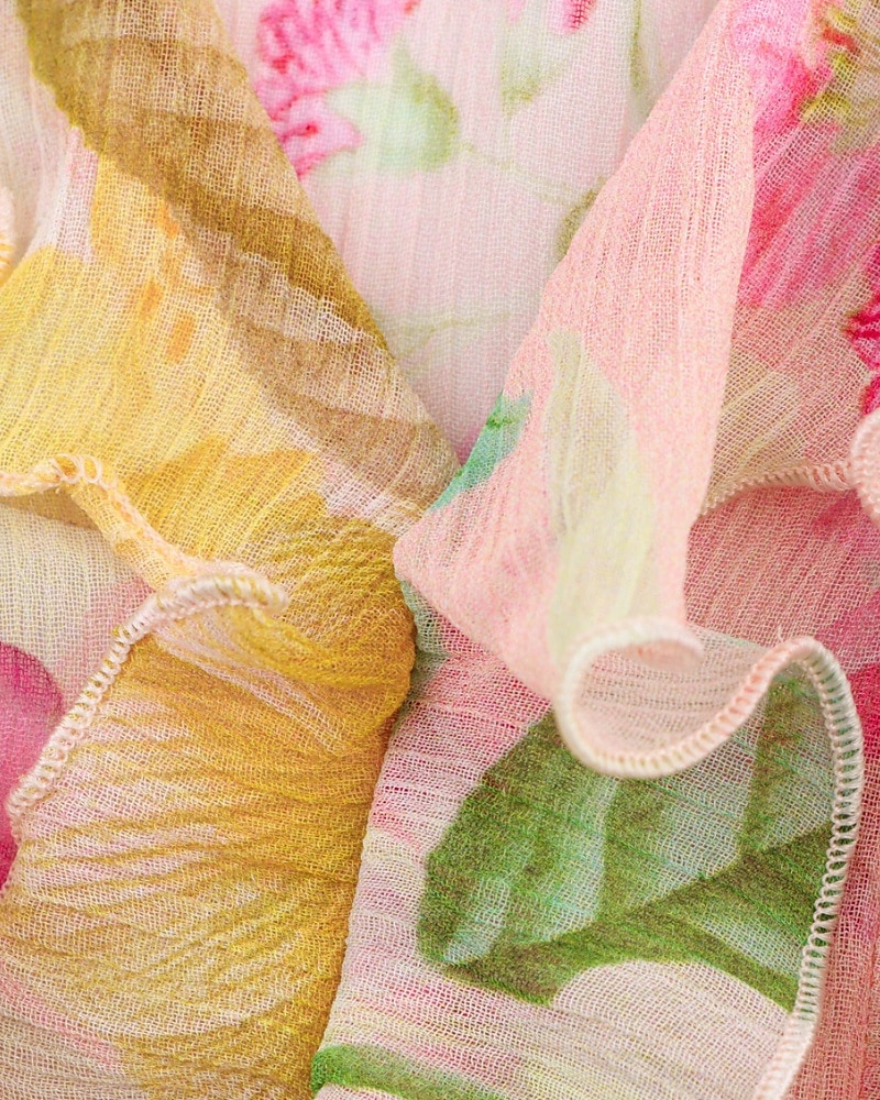 Dame Skjorte Bluse Blomsternål i krystall Stilfull Moderne Langermet V-hals Vanlige topper Ferie Ut på byen Trykt mønster Rosa Høst 2025 - $28.99 –P6