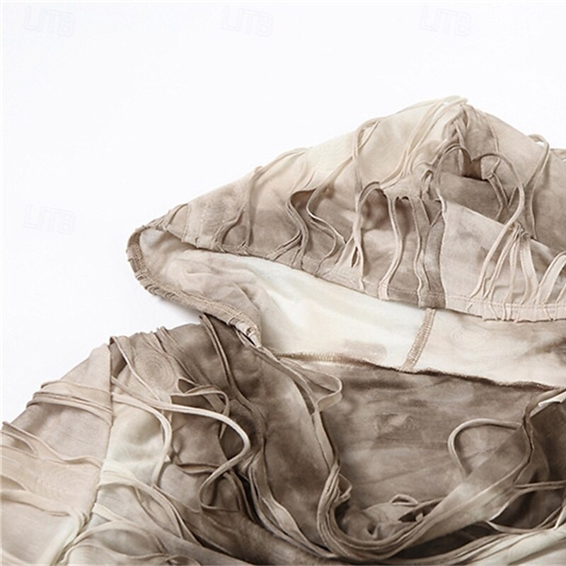 Női Nyári felsők Wrap Crop Top Színátmenet Napi Stílusos Alkalmi Hosszú ujj Kapucni Normál felsők Munka Napi Szabadság Fodrozott Nyomtatott Khakizöld Tavasz Ősz 2025 - $23.99 –P5