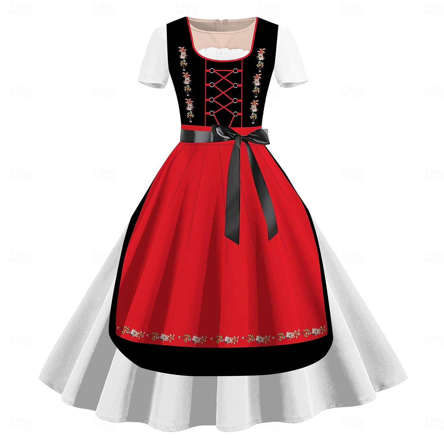 Vestidos bávaro Munich Alemán alpino Gráfico para Mujer Adulto Impresión 3D  para Carnaval Cerveza Oktoberfest Fiesta 2026 - $30.99 –P6