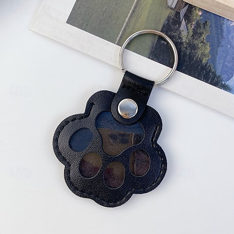 Portachiavi in pelle a forma di zampa di animale domestico, ciondolo creativo per conservare i ricordi dei peli di cane e gatto, grazioso accessorio per la decorazione di borsetta. del 2025 a $9.99 –P12