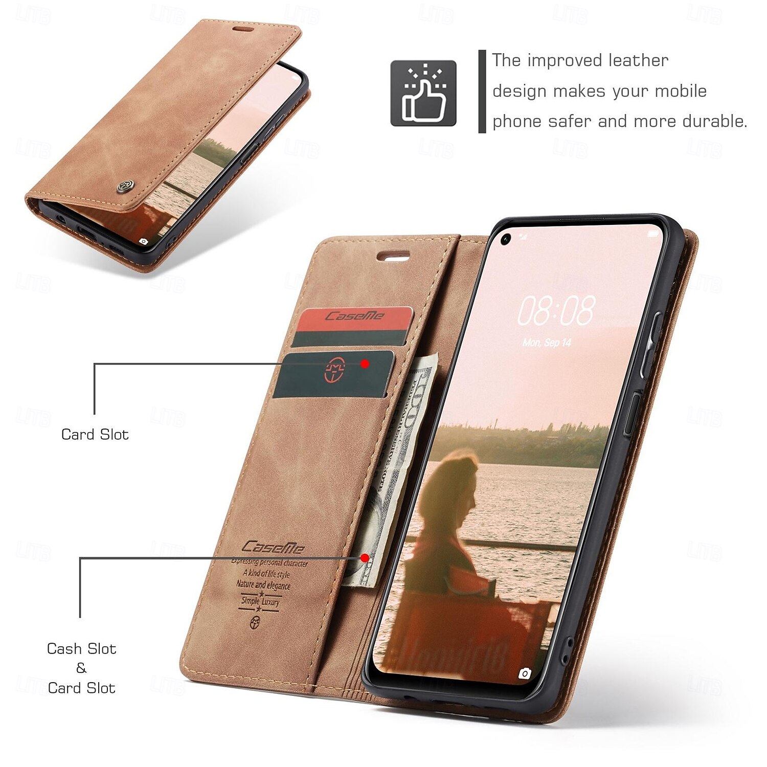 telefono Custodia Per Huawei P40 P30 P20 Mate 20 Pro Custodia Portafoglio Custodia a Flip Cavalletto Resistente agli urti TPU Pelle PU del 2025 a $12.99 –P8
