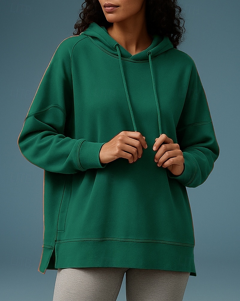 Mujer Tops casuales Sudadera con capucha Sudaderas Bolsillo Manga Larga Camiseta Ropa Deportiva Color sólido Protección Solar Resistente al Viento Senderismo Rutina de ejercicio De Deporte Ropa de 2025 - $34.99 –P5