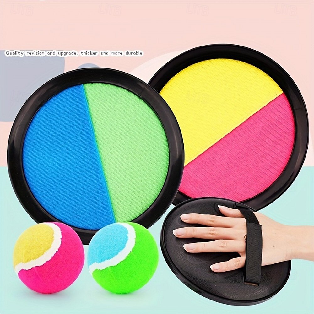 Set di gioco con palla appiccicosa con pagaia a ventosa, giocattolo colorato in plastica da lanciare e catturare per il divertimento in famiglia, attrezzatura sportiva interattiva all'aperto per del 2025 a $11.99 –P7
