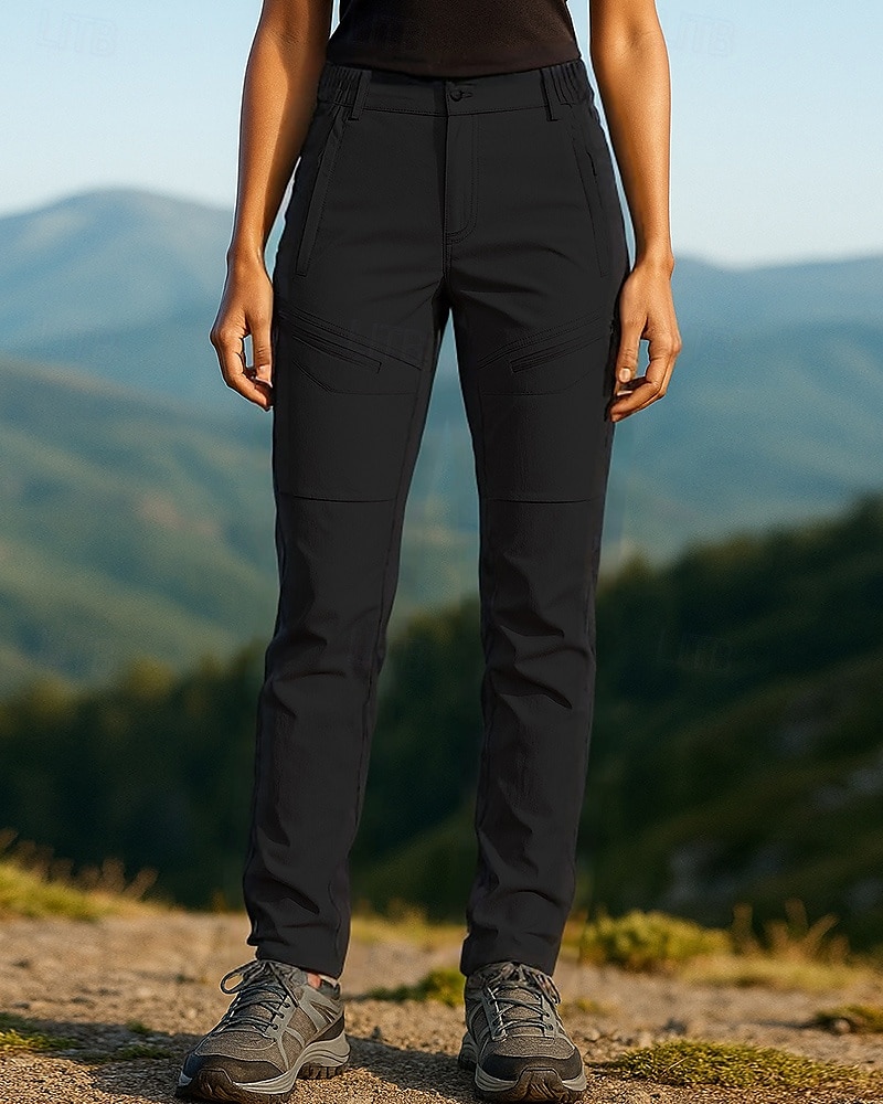 בגדי ריקוד נשים מכנסי קרגו מכנסיים לטיולי הליכה מכנסי טיולים לגשם אביב סתיו חיצוני רגיל עמיד למים עמיד קל משקל תחתיות כיס שחור חאקי מחנאות וטיולים ריצה S M L XL XXL 2026 - $35.99 –P5