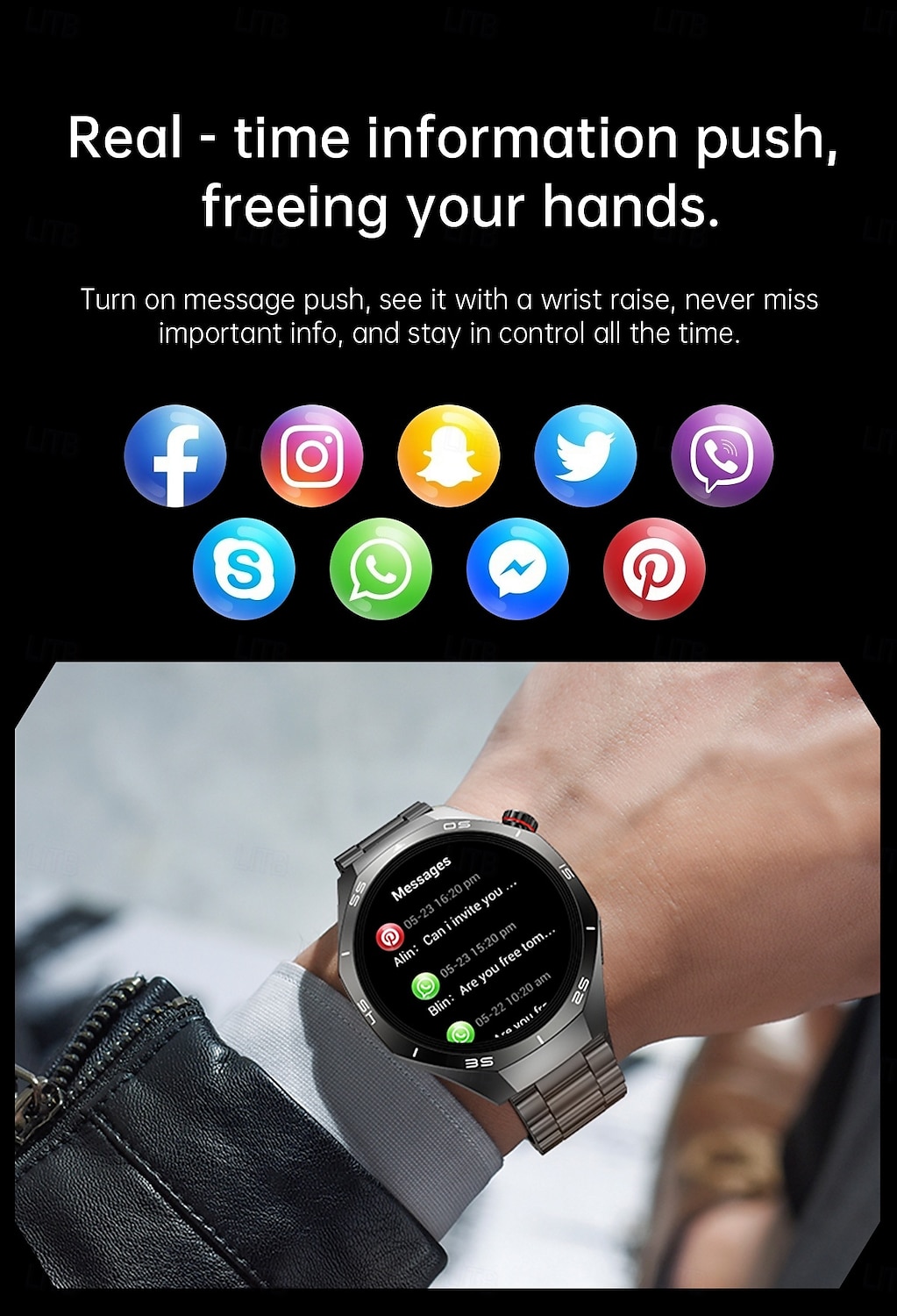 HW95 Smart Watch Men 1.53 inch AMOLED HD Display Sports Health Tracker Waterproof Bluetooth Call Smartwatch 2025 - $39.99 –P6