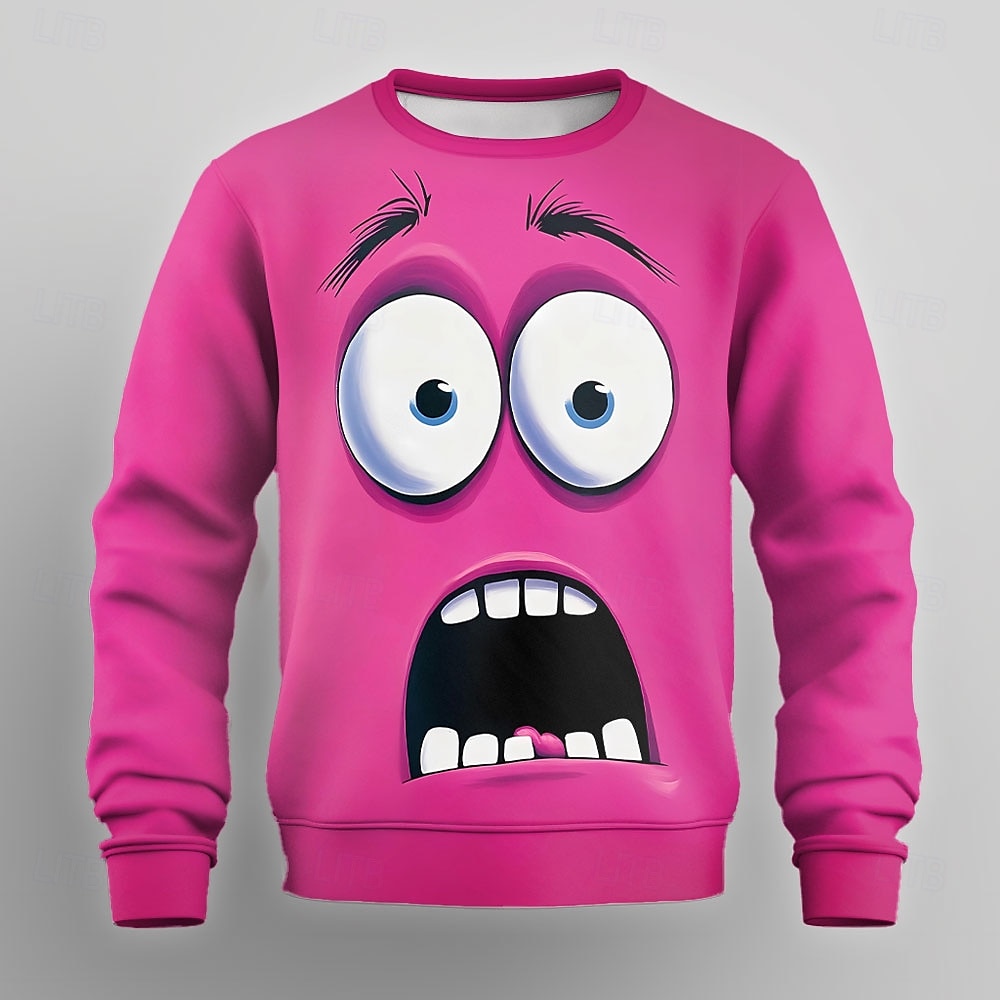 Per uomo Cartoni animati 3D Felpa Maglia Manica Lunga Felpa Girocollo Casual Punk & Gotico Stampa digitale Feste Abbigliamento casual alla moda Grafico Tutte le stagioni del 2025 a $26.99 –P1