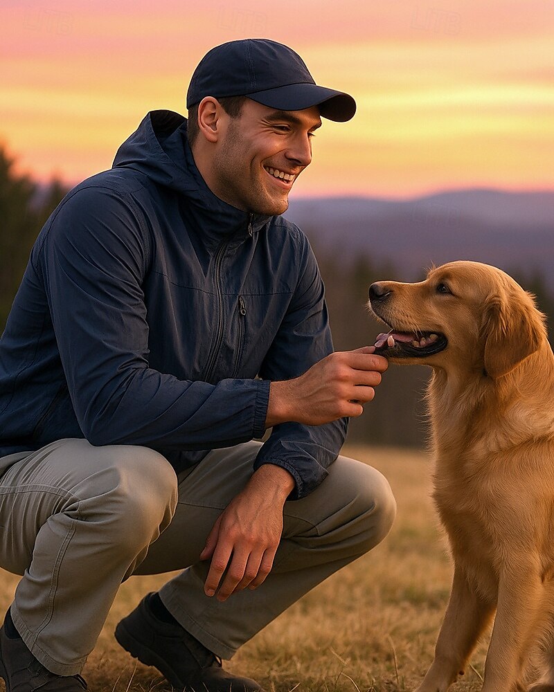 Herren Windjacke Wanderjacke Außen Sonnenschutz Leicht Atmungsaktiv Wanderoutfits Wanderbekleidung Sommer Frühling Jacke Camping / Wandern / Höhlenforschung Laufen Einfarbig Schwarz Hellgrau Purpur 2025 - $41.99 –P3