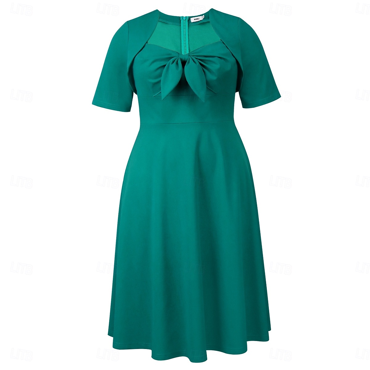 Retro 50. léta Rockabilly Polední A-Line šaty Flare šaty Větší velikosti Hranatý Dámské Dovolená Maturita Párty a večer Dospělé Šaty Jaro léto 2025 - $46.99 –P1