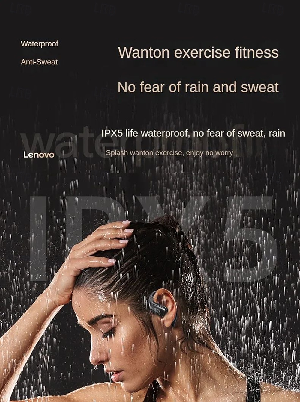 NEW Lenovo EA305 TWS Sports Earphones Bluetooth 5.4 Dual Mode Wireless Earphones Waterproof HiFi Stereo Noise Cancelling Earbuds 2025 - $33.99 –P12