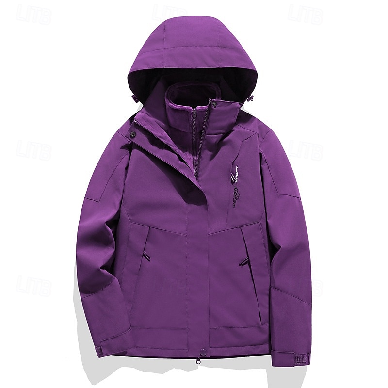 Mujer Chaqueta Softshell Chaqueta para senderismo Chaqueta térmica Al aire libre Impermeable Resistente al Viento Trajes de senderismo Ropa de senderismo Invierno Otoño Camiseta Camping / Senderismo 2025 - $65.99 –P3