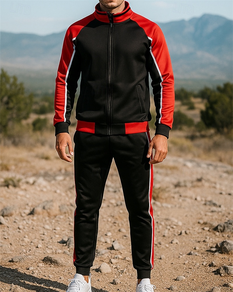Per uomo Tuta da Ginnastica Pantaloni da Tuta Cerniera completa Athleisure Autunno Manica Lunga Protezione Solare Antivento Leggero Pesca Escursionismo Corsa abbigliamento sportivo Abbigliamento del 2025 a $40.99 –P5