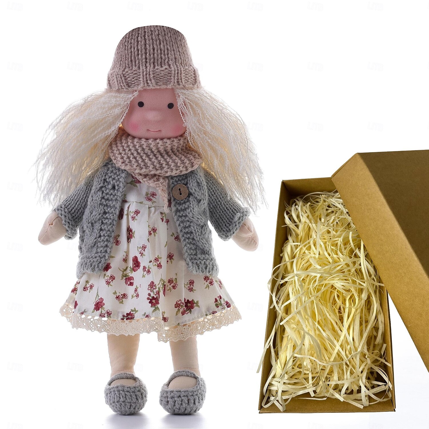 Waldorfpuppe, Künstlerpuppe, handgefertigt, Mini-Wechselpuppe, DIY-Puppe, Gr. Waldorf 2025 - $46.99 –P4