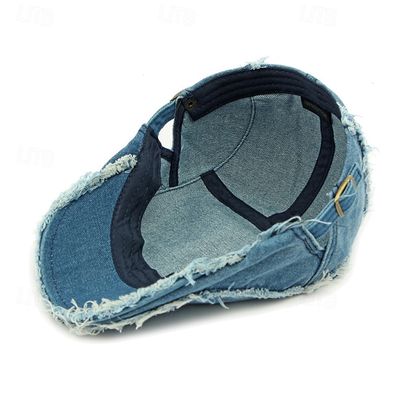 Herren Schiebermütze Ascot-Hut Zeitungsjungenmütze Blau Dunkel Blau Jeansstoff Mode Lässig Straße Täglich Einfach Verstellbar Sonnenschutz Atmungsaktiv 2025 - $11.49 –P7
