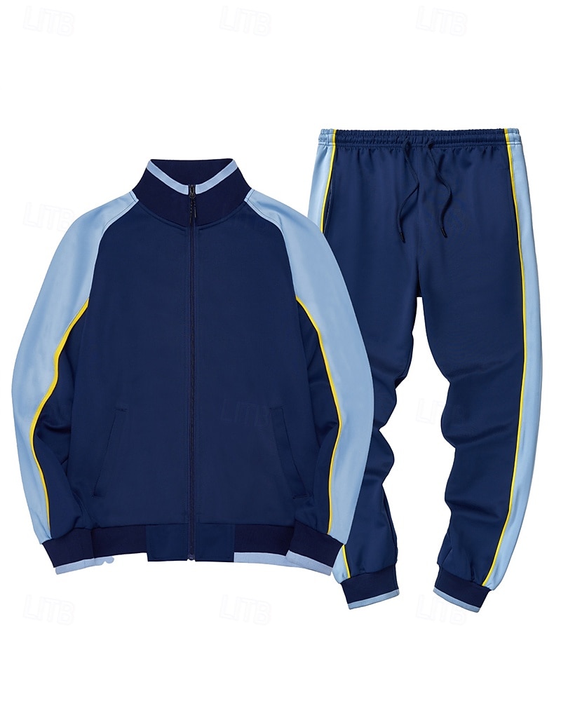 Per uomo Tuta da Ginnastica Pantaloni da Tuta Cerniera completa Athleisure Autunno Manica Lunga Protezione Solare Antivento Leggero Pesca Escursionismo Corsa abbigliamento sportivo Abbigliamento del 2025 a $40.99 –P9