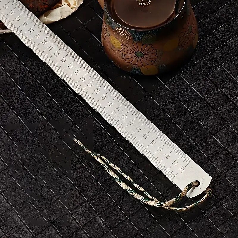 20 inch Heavy-Duty Dual-Scale Steel Ruler with Lanyard - Quenched Thickened Metal Straight Edge for Precision Drawing & Measurement 2025 - $12.99 –P3