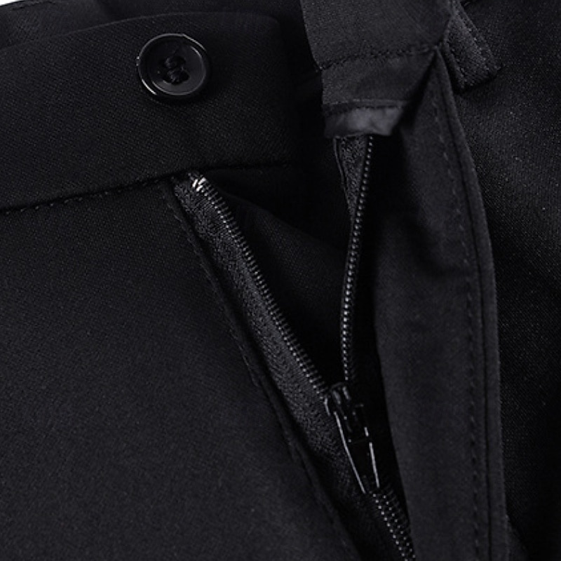 Damen Anzughose Streetwear Lässig Volle Länge Natürliche Taille Einfach Tasche Elastischer Bund Bequem Straße Ferien Wochenende Schwarz Dunkelmarine Winter Normale Passform 2025 - $22.99 –P4