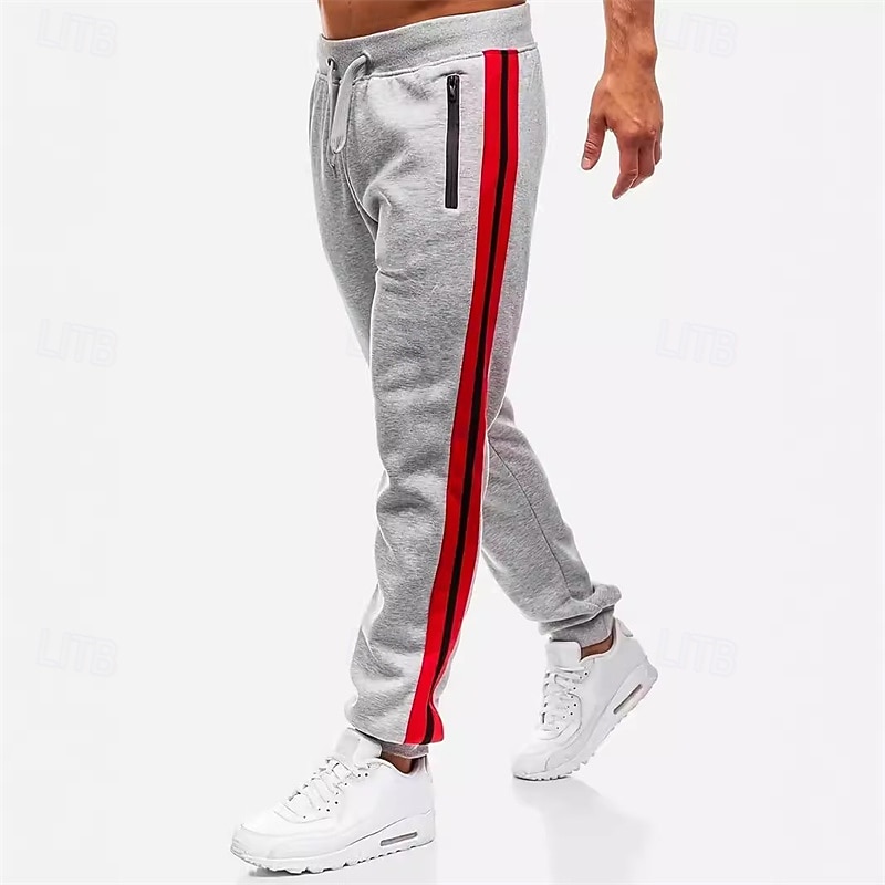 Męskie Spodnie dresowe Uprawiający jogging Spodnie Kieszeń Elastyczny pas Ściągana na sznurek Kolorowy blok Komfort Sporty na świeżym powietrzu Codzienny Moda Codzienny Czarny Jasnoszary Średnio 2026 - $18.99 –P6
