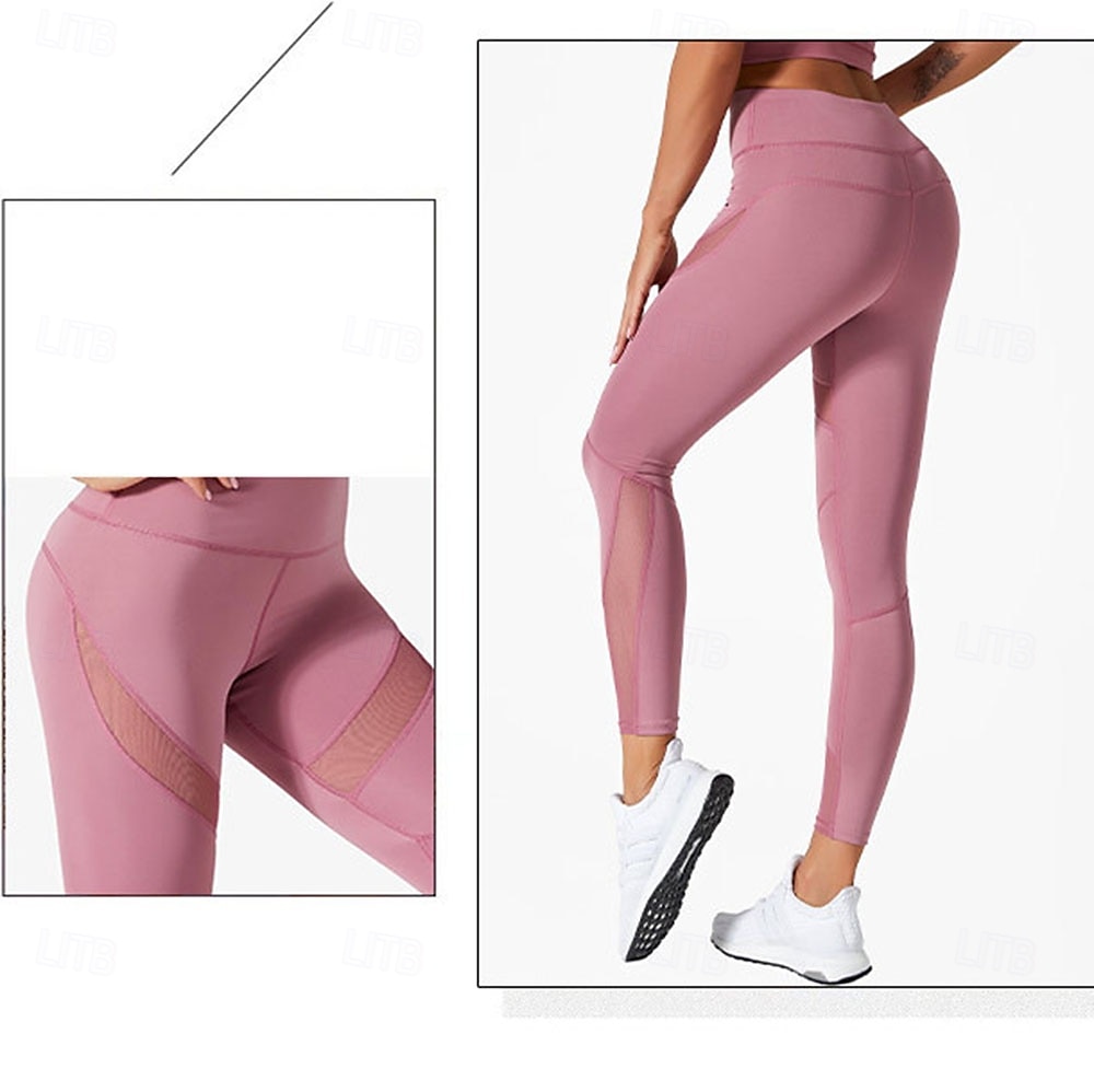 Per donna Leggings Collant Atletico Lunghezza al polpaccio Naturale Patchwork Patchwork Comodo Sollevamento glutei Controllo addominale Yoga Casual Quotidiano Nero Rosa Blu marino Blu Estate Primavera del 2025 a $14.99 –P10