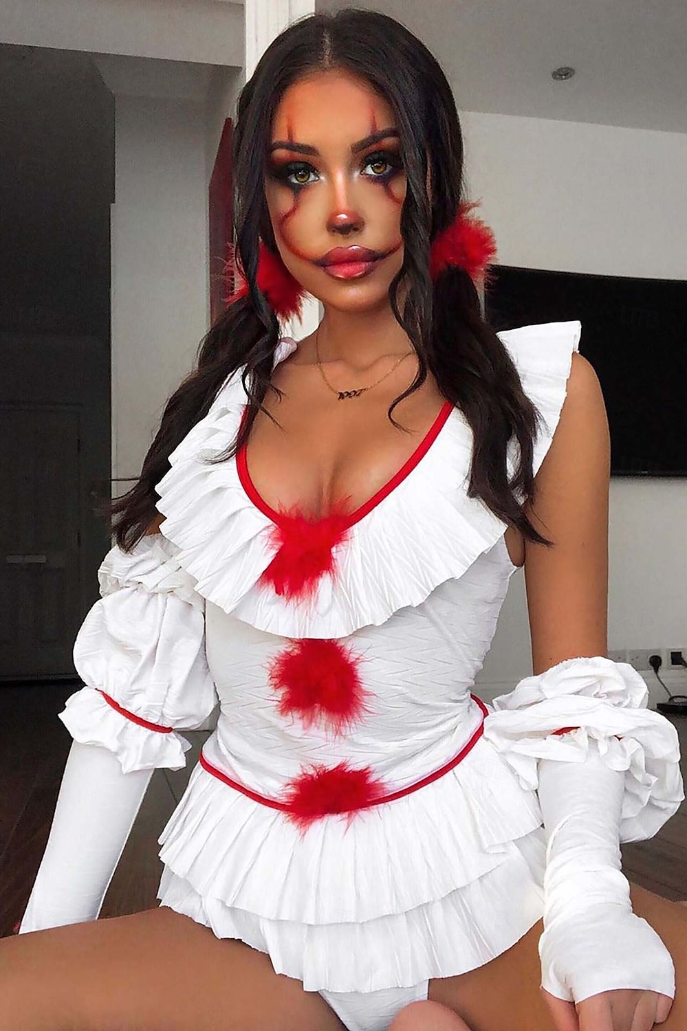 Klaun Pennywise předvečer Všech svatých Kostým To Horor Sexy kostým Dospělé Dámské předvečer Všech svatých Karneval Výkon Párty Jednoduché Halloweenské kostýmy Oblékněte se 2025 - $40.99 –P8