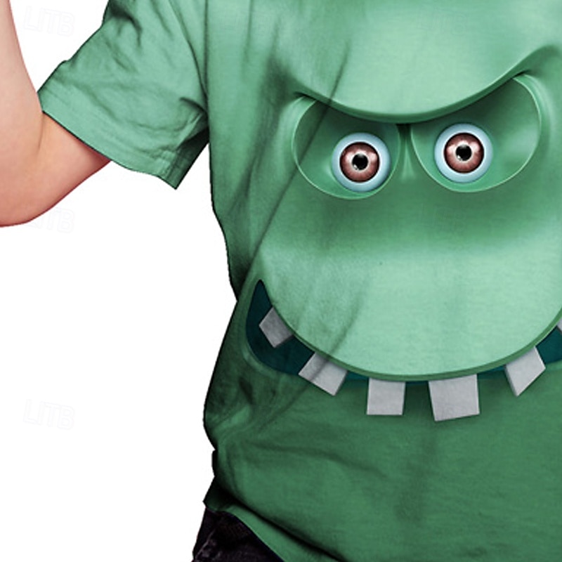 Băieți 3D Desene Animate Tricou Manșon scurt Vară Primăvară Modă De Bază Copii 4-12 ani Stil Nautic În aer liber Casual Zilnic Fit regulat 2025 - $11.99 –P4