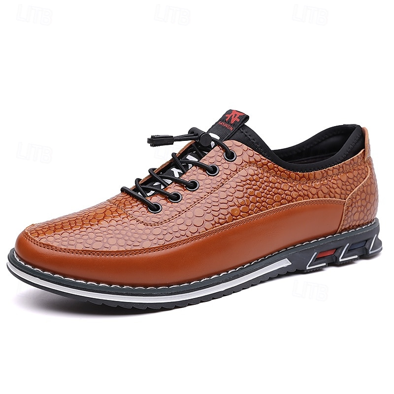 Baskets décontractées en similicuir texturé pour homme – chaussures à lacets légères pour la marche quotidienne, les voyages et le style urbain du week-end de 2025 ? $34.99 –P2