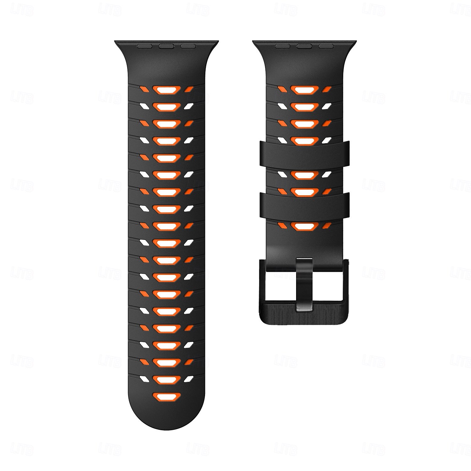 Pulseira esportiva compatível com Apple Watch 42mm 44mm 45mm 49mm Fecho de metal resistente Pulseira de silicone ajustável Pulseira de substituição para iWatch Ultra 2 Series 9 8 7 SE 6 5 4 de 2025 por $11.99 –P12