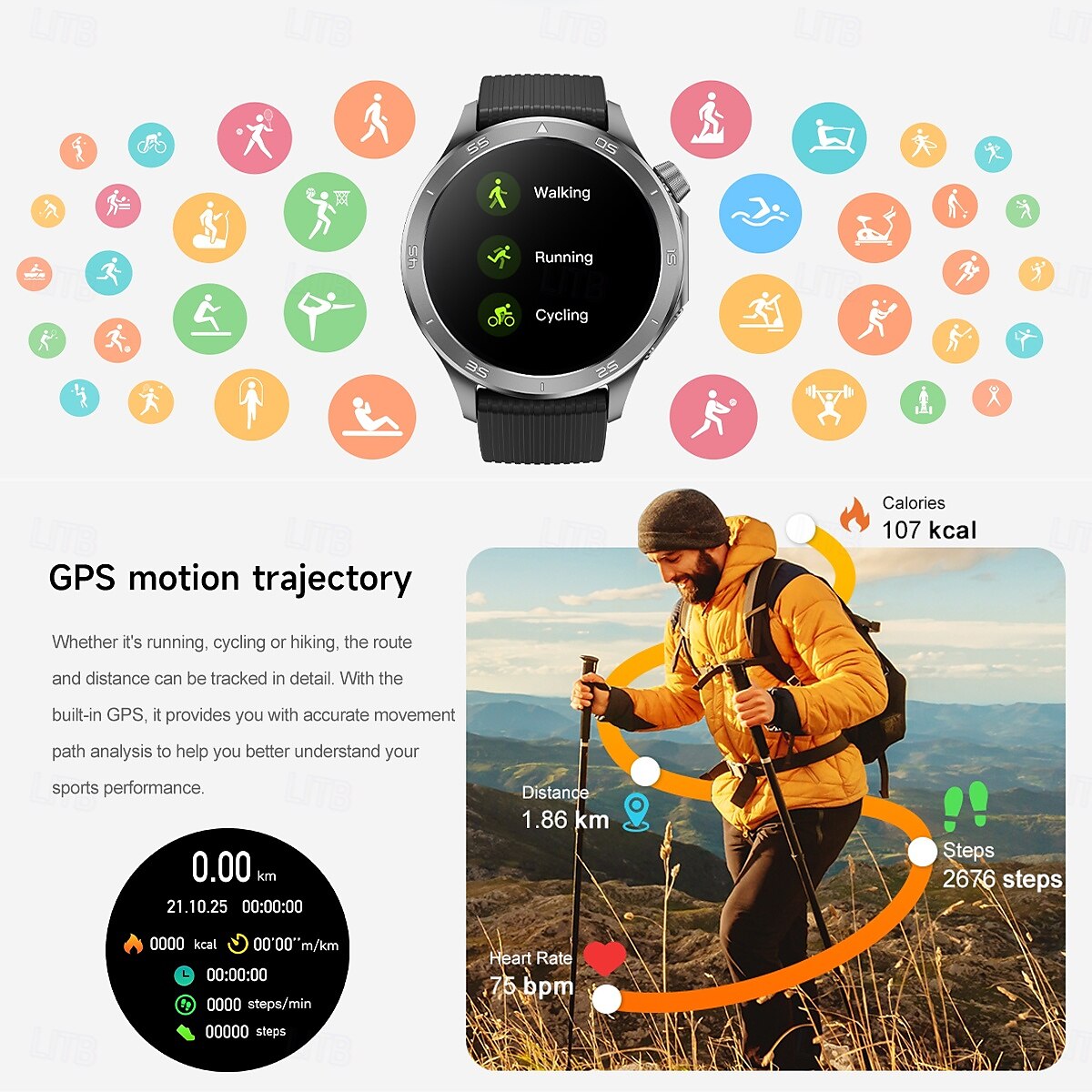 X2 Max Smart Watch 1.53 inch AMOLED HD Screen Bluetooth Call Compass Heart Rate  Fitness Tracker IP68 Waterproof SmartWatch 2025 - $44.99 –P9