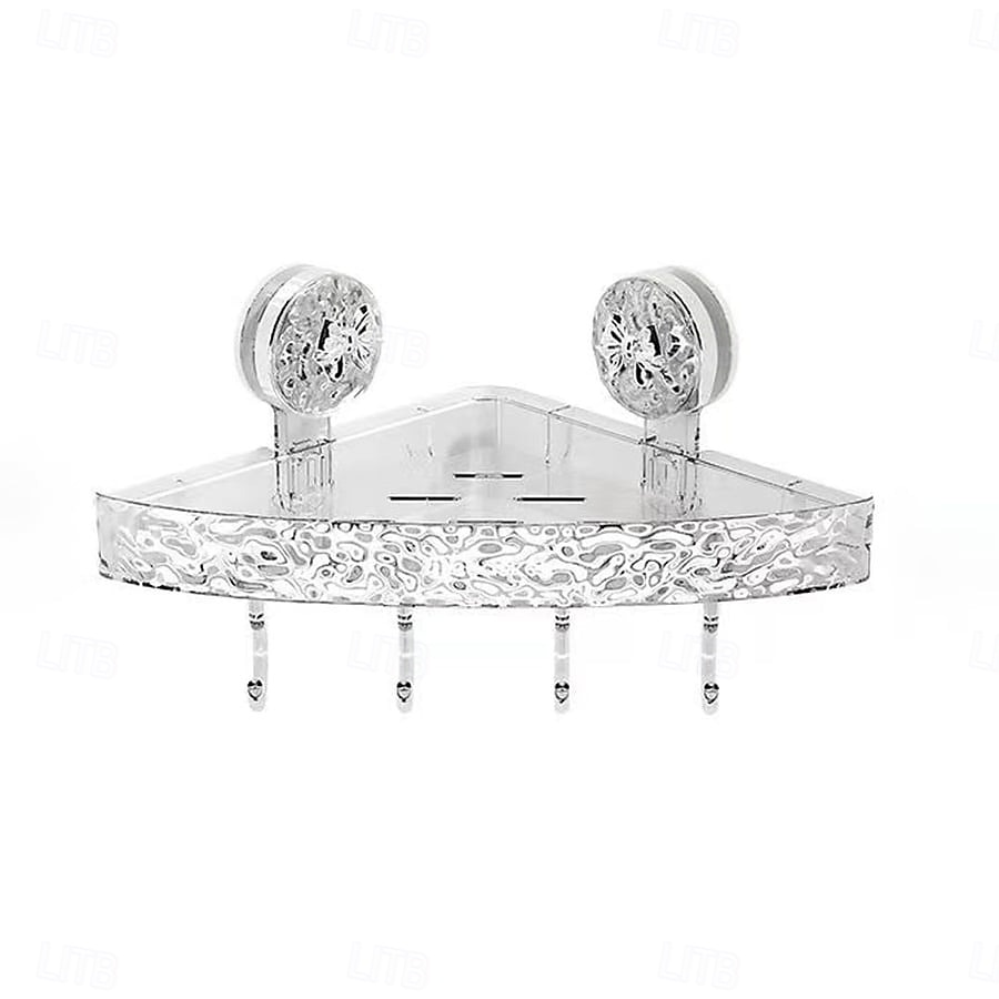 Light Luxury Style Punch-Free Storage Rack Suction Cup Corner Shelf Bathroom Triangle Organizer Wall Mounted No Drilling Washstand Rack for Toiletries and Essentials 2025 - $17.49 –P6