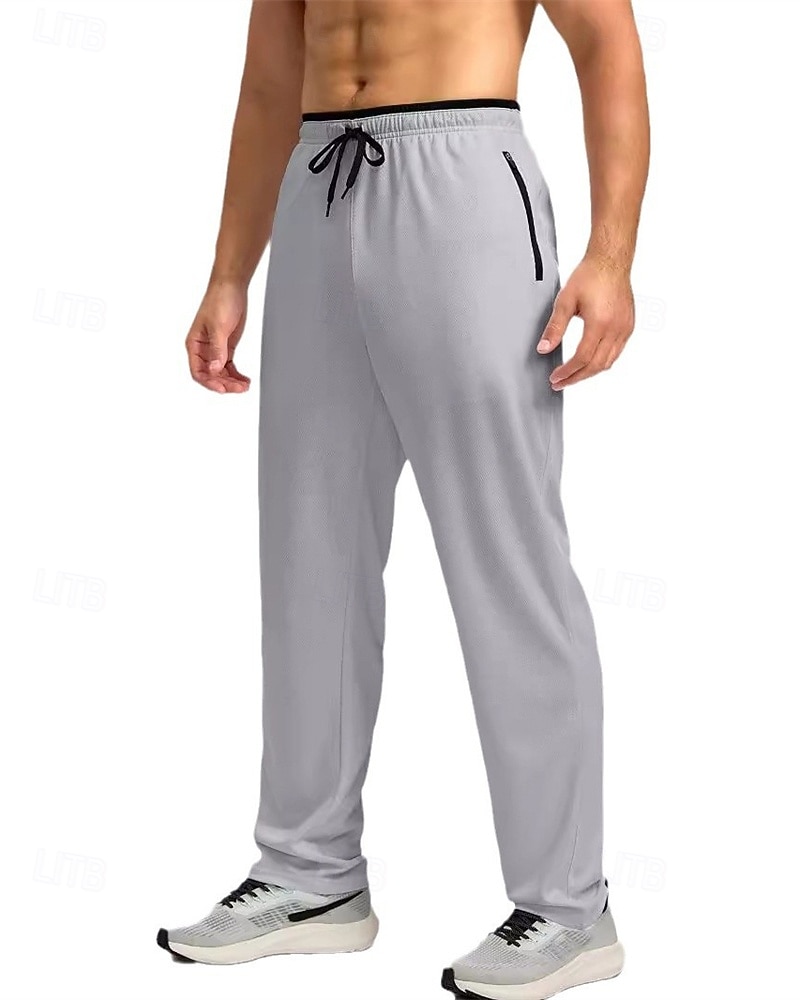 Per uomo Pantaloni da tuta Pantaloni Pantaloni della tuta a gamba dritta Tasca Elastico in vita Coulisse Blocco di colori Comodità Sport all'Aperto Quotidiano Moda Casual Nero 1 # Nero Micro-elastico del 2026 a $24.99 –P14