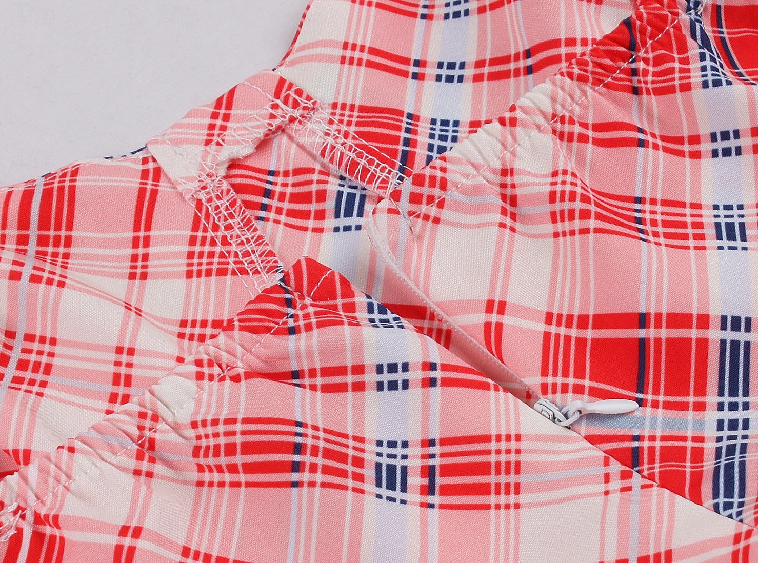 Retró 1950-es Rockabilly Déli Flapper ruha Swing ruha Spagetti szíj Fit and Flare Zsebekkel Kockás Női Álarcos mulatság Vakáció Hétköznapi Retro témájú buli Felnőttek Ruha Tavaszi nyár 2025 - $36.99 –P18